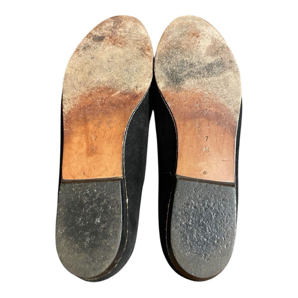 Anne Klein Vintage Black Suede Slip-On Flats | Timeless Classic Chic 7M - Picture 10 of 12